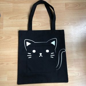 Cute Cat Cotton Tote